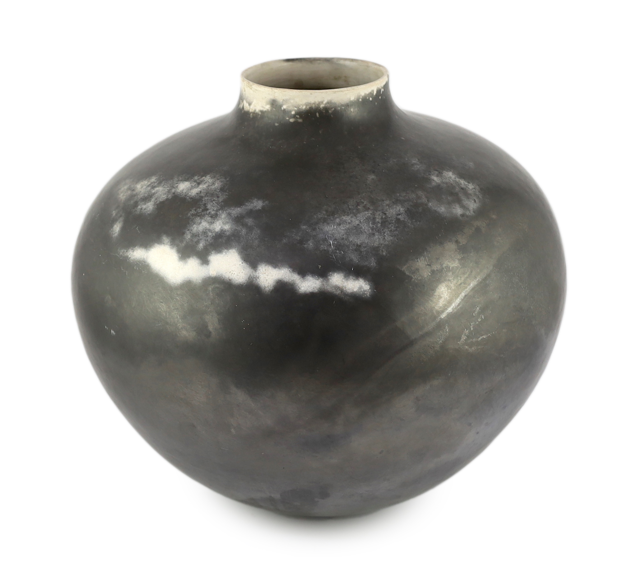 Gabriele Koch (b.1948), a large hand built and burnished earthenware vase